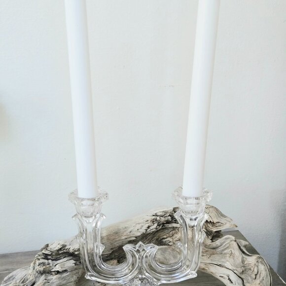 3/$35 πΌβοΈ Vintage Crystal Dual Candle Holder β EUC β 20 cm x 15 cm - Picture 4 of 5